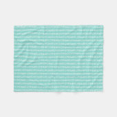 Couverture Polaire BÉBÉ Amour Fête Sprinkwer Douche Turquoise Nursery (Devant (Horizontal))