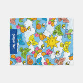 Couverture Polaire Bébé Animaux Arrière - plan (Devant (Horizontal))