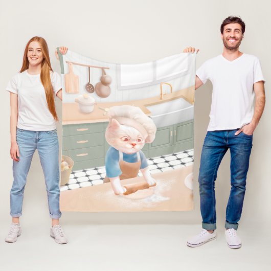 Couverture Polaire Bébé Bébé - Cosy Morning Kneading (En situation)