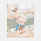 Couverture Polaire Bébé Bébé - Cosy Morning Kneading (Devant)