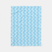 Couverture Polaire Bébé bleu Chevron (Devant)