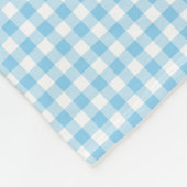 Couverture Polaire Bébé Bleu et blanc Petite taille En vichy Chèques (Coin)