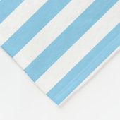 Couverture Polaire Bébé Bleu et Blanc Taille moyenne Rayures horizont (Coin)