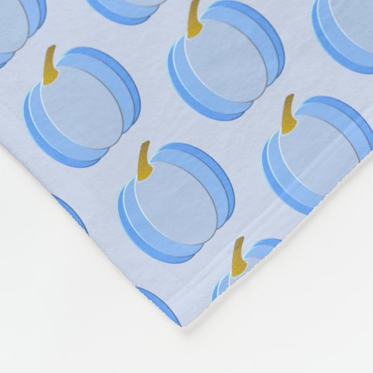 Couverture Polaire Bébé Bleu mignon Citrouille Motif (Coin)