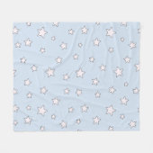 Couverture Polaire Bébé Bleu mignon Stars esthétiques Motif (Devant (Horizontal))