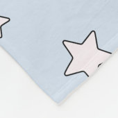 Couverture Polaire Bébé Bleu mignon Stars esthétiques Motif (Coin)