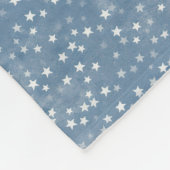 Couverture Polaire Bébé Bleu Night Star Blanket (Coin)