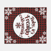 Couverture Polaire Bébé c'est Noël extérieur froid de plaid de (Devant (Horizontal))
