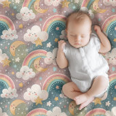 Couverture Polaire Bébé Cloud Blanket teintes pastel pour des rêves d