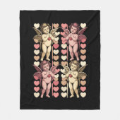 Couverture Polaire Bébé Cupidon Coquette arc Rétro Saint-Valentin (Devant)