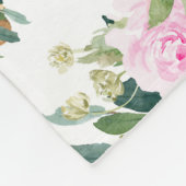 Couverture Polaire Bébé du mois de la naissance du cerf vivant rose (Coin)