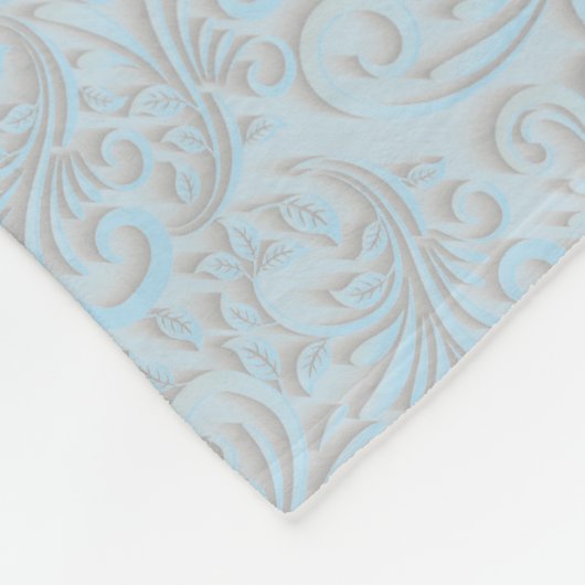 Couverture Polaire Bébé Eléphant Blanc Moderne Garçon bleu (Coin)