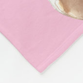 Couverture Polaire Bébé éléphant mignon papillons fleurs (Coin)