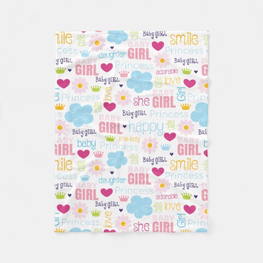 Couverture Polaire Bébé fille (Devant)