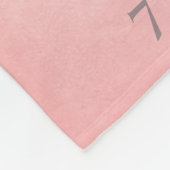 Couverture Polaire Bébé fille Ange rose Ailes mensuelle Jalon (Coin)