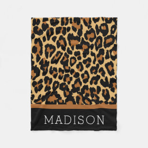 Couverture Polaire Bébé Fille Imprimé Animalier Léopard Guépard