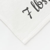 Couverture Polaire Bébé Fille rose Eléphant Ballons Stats de naissanc (Coin)