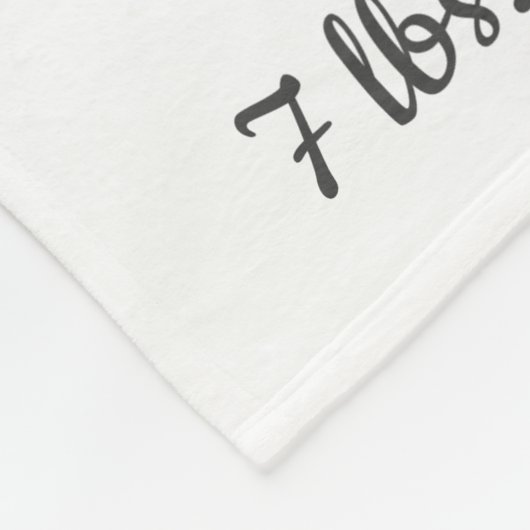 Couverture Polaire Bébé Fille rose Eléphant Ballons Stats de naissanc (Coin)