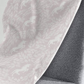 Couverture Polaire Bébé fille rose pâle et blanc Unicorn Motif