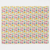 Couverture Polaire Bébé Fleur (Devant (Horizontal))