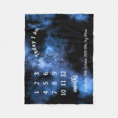 Couverture Polaire Bébé galaxie en pierre de taille polaire (Devant)