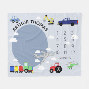 Couverture Polaire Bébé Garçons adorables Transport de voiture Jalon