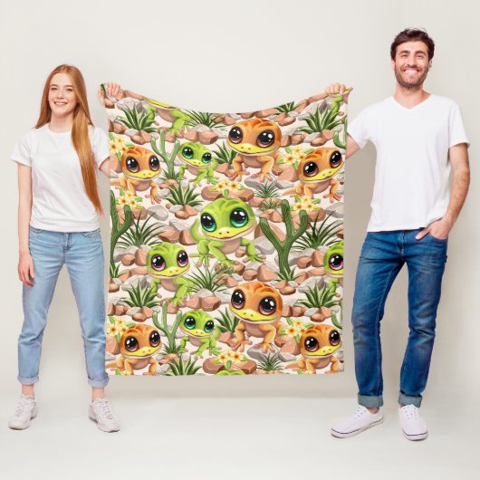 Couverture Polaire Bébé Geckos jote personnages de dessin (En situation)