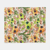 Couverture Polaire Bébé Geckos jote personnages de dessin (Devant (Horizontal))