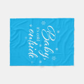 Couverture Polaire Bébé Il fait froid dehors (Devant (Horizontal))