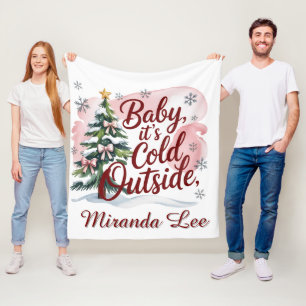 Couverture Polaire Bébé, il fait froid dehors Baby shower d'hiver