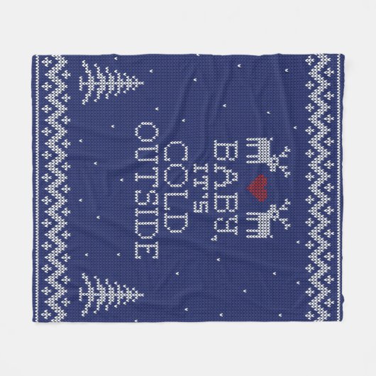 Couverture Polaire Bébé, il fait froid dehors Sweater Knit Blanket (Devant (Horizontal))
