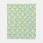 Couverture Polaire Bébé Jaune mignonne Canard Enfants Motif de chambr (Devant)