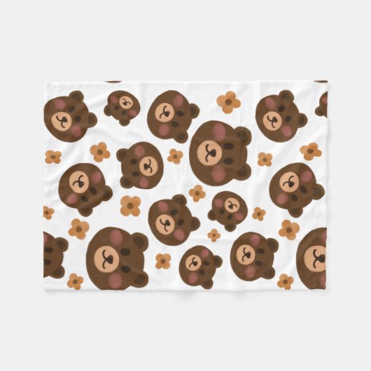 Couverture Polaire bébé kawaii (Devant (Horizontal))