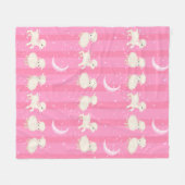 Couverture Polaire Bébé Lambes Blanche Toison (Devant (Horizontal))