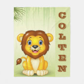 Couverture Polaire Bébé Lion polaire (Devant)
