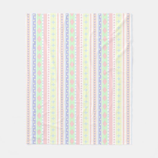 Couverture Polaire Bébé mignon Pastel Imprimer (Devant)