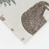 Couverture Polaire Bébé - Ours rustiques, Renard, Chouettes (Coin)