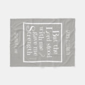 Couverture Polaire Bébé personnalisé, avec verse de Timothy (gris) (Devant (Horizontal))