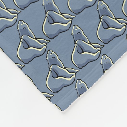 Couverture Polaire Bébé Polar Ours Blanche Ours Art Fleece Blanket (Coin)