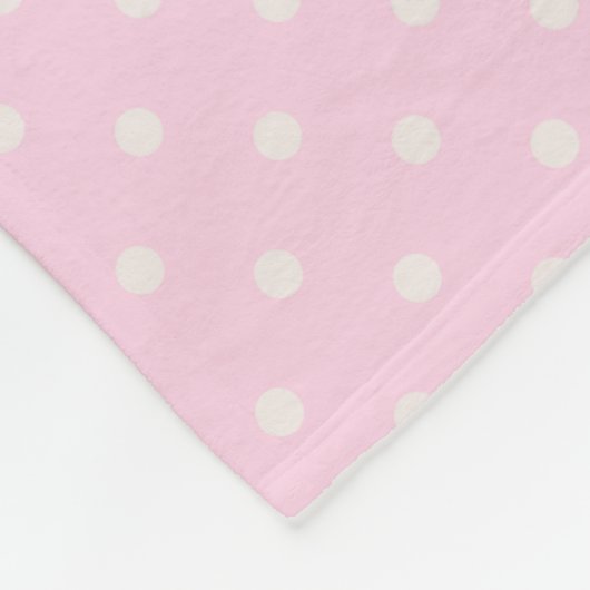Couverture Polaire Bébé rose mignon éléphant et frontière Rose (Coin)