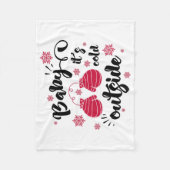 Couverture Polaire Bébé son froid dehors mignonette mittens hiver (Devant)