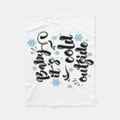 Couverture Polaire Bébé son froid typographie extérieure Vacances d'h (Devant)