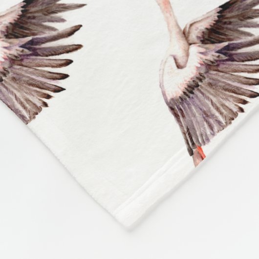 Couverture Polaire Bébé sur la cigogne (Coin)