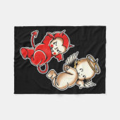 Couverture Polaire Bébés Kewpie Diable Anges Chérubins (Devant (Horizontal))