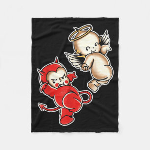 Couverture Polaire Bébés Kewpie Diable Anges Chérubins