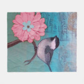 Couverture Polaire Bécasseau à carreaux noirs (Devant (Horizontal))