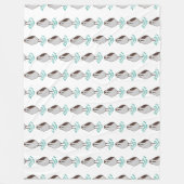 Couverture Polaire Bécasseau à couchage artistique (Devant)