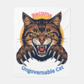 Couverture Polaire Become Ungovernable Cat (Devant)