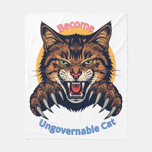 Couverture Polaire Become Ungovernable Cat (Devant)