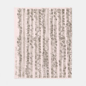 Couverture Polaire Bedtime avec Bach manuscrit musique classique (Devant)